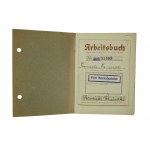 Arbeitsbuch nr. 460/85609 pro Poláka zaměstnaného u firmy Paul Pfliicht Fuhrhalterei u. Speditionshaus [dopravní a spediční společnost] v Poznani