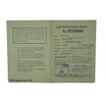 Beschäftigungskarte / Employment card no. 460/174024, Wasserwirtschaftsamt Poznań 21.8.1941.