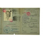 KENNKARTE / Recognition card, issued 28.XII.1942, for a woman [born 1902],engineer architect, with photo, Warsaw