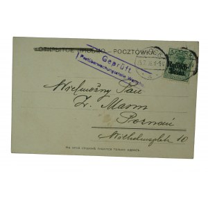 [WELTKRIEG - Zensur] Druck der Christlichen Buchhandlung von Edward Trautman in Plock von 1916 mit Zensur Geprüft Postüberwachungsstelle Warschau