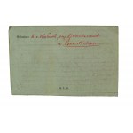 Feldpost - Kartenbrief korespondencja w języku polskim, datowana 30/31.10.1918r. Częstochowa [Czenstochau]
