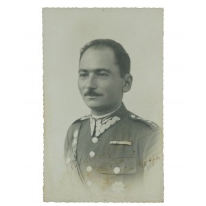 [7 PSK] Rotmistrz des 7. Pferdeschützenregiments, sichtbares Regimentsabzeichen und POS-Abzeichen, L. Poznanski Grudziądz, Datum: II.1937.