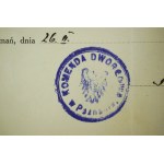 PRZEPUSTKA Komenda Dworcowa w Poznaniu, 26.II.1919r.