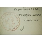 [POWSTANIE WIELKOPOLSKIE] PRZEPUSTKA ważna od dnia 5.2 do dnia 12.2.1919r. Powiatowa Rada Ludowa Ostrów 5.2.1919r.