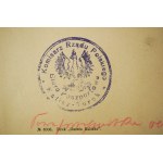 PRZEPUSTKA nr 1085 na przejazd z Kalisza do Skalmierzyc, Komisarz Rządu Polskiego 20.12.1918r.