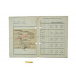 ARBEITSKARTE polnischer Arbeitskräfte / Labor card of a Polish forced laborer deported to the Third Reich , issued 31.10.1942. [COMPLETE]