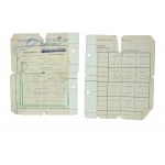 ARBEITSKARTE polnischer Arbeitskräfte / Work card of a Polish forced labourer deported to the Third Reich , issued 31.12.1944. [VOLLSTÄNDIG]