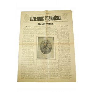 DZIENNIK POZNAŃSKI of October 14, 1917. On the 100th anniversary of the death of Tadeusz Kosciuszko. Special issue dedicated to T. Kosciuszko