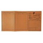 [World War II] Haushalt - Pass / Charter of registrable industrial products, Poznań.