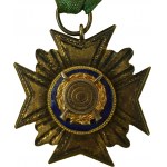 [Kurkowe Bractwo Strzeleckie] medal za strzelanie, SREBRO p. 900, sygnowany ST. ZYGMANIAK, V Strzel. Okr. w Ostrowie 28.VI. - 5.VII. 1937r.
