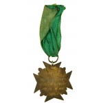 [Kurkowe Bractwo Strzeleckie] medal za strzelanie, SREBRO p. 900, sygnowany ST. ZYGMANIAK, V Strzel. Okr. w Ostrowie 28.VI. - 5.VII. 1937r.