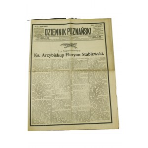 Zgon prymasa Polski, arcybiskupa Floriana Stablewskiego DZIENNIK POZNAŃSKI z dnia 27 listopad a1906r.
