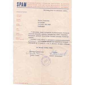 Ada Sari - Nadanie godności Członka Honorowego SPAM 1968 r.