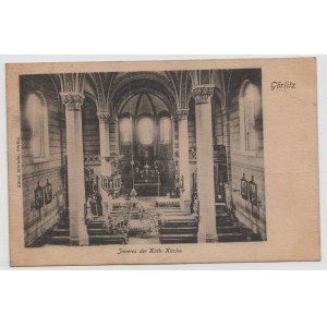 Cartolina Zgorzelec / Interno della chiesa di Gorlitz