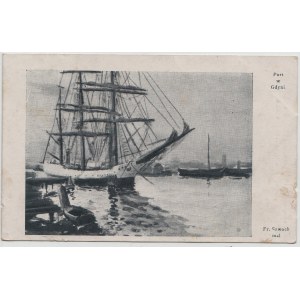 Postcard - Port of Gdynia / Szwoch mal.