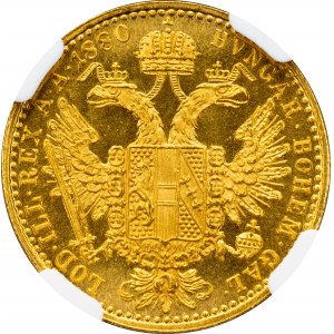 Franz Joseph I., 1 Dukat 1880, Vienna