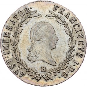 Franz I. (II.), 20 Kreuzer 1821, B