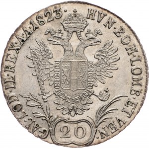 Franz I. (II.), 20 Kreuzer 1823, B