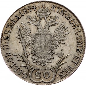 Franz I. (II.), 20 Kreuzer 1824, A