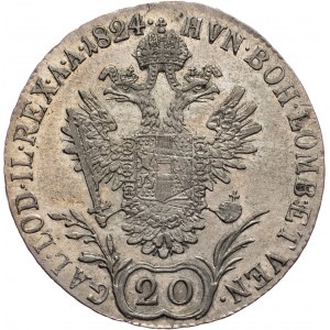 Franz I. (II.), 20 Kreuzer 1824, E