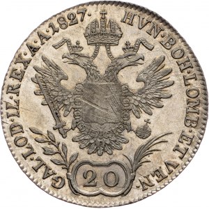 Franz I. (II.), 20 Kreuzer 1827, A