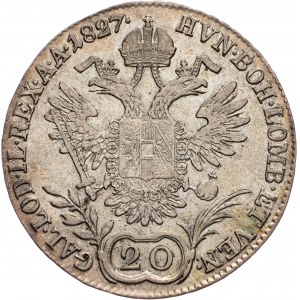 Franz I. (II.), 20 Kreuzer 1827, G