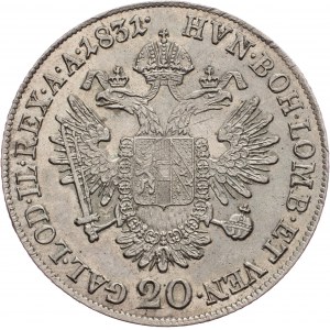 Franz I. (II.), 20 Kreuzer 1831, A