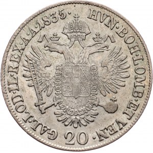Franz I. (II.), 20 Kreuzer 1835, E