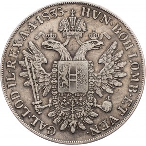 Franz I. (II.), 1/2 Thaler 1835, A, Vienna