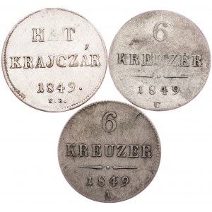 Franz Joseph I., 6 Kreuzer 1849, A, C