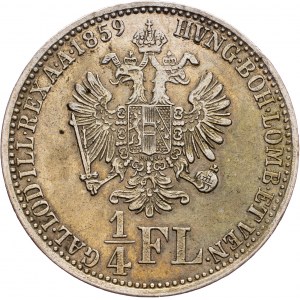 Franz Joseph I., 1/4 Gulden 1859, V, Venice