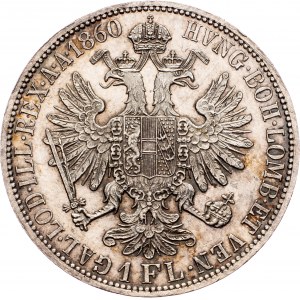 Franz Joseph I., 1 Gulden 1860, A, Vienna