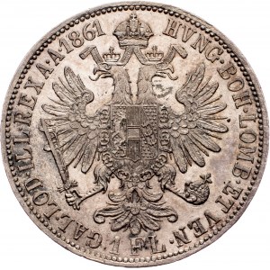 Franz Joseph I., 1 Gulden 1861, A, Vienna