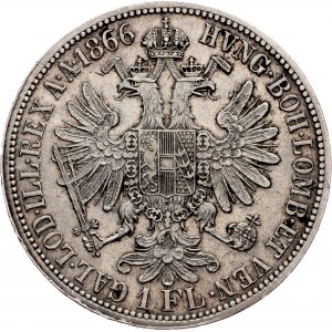 Franz Joseph I., 1 Gulden 1866, A, Vienna