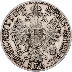 Franz Joseph I., 1 Gulden 1871, A, Vienna