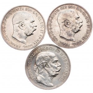 Franz Joseph I., 2 Krone, 2 Korona 1912, 1913, Vienna, Kremnitz