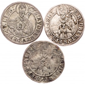 Salzburg, 3 Kreuzer 1680, 1681, 1691