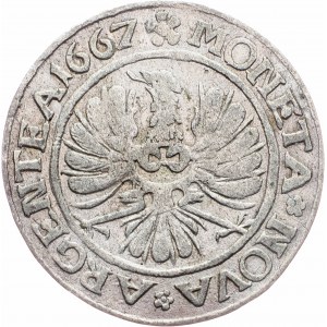 Brandenburg-Prussia, Friedrich Wilhelm, 3 Kreuzer 1667, Krossen