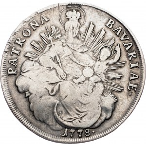 Charles Theodore, 1 Thaler 1778, Munich