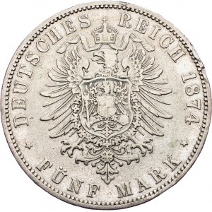 Wilhelm I, 5 Mark 1874, Berlin