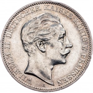 Wilhelm II, 3 Mark 1910, Berlin