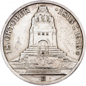 Friedrich August III, 3 Mark 1913, Muldenhutten