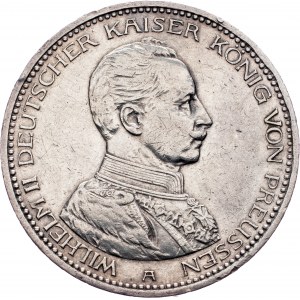 Wilhelm II, 5 Mark 1914, Berlin