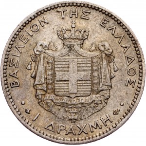 George I, 1 Drachmai 1874, Paris