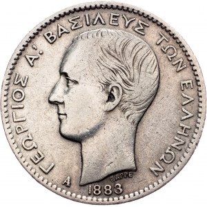 George I, 1 Drachmai 1883, Paris