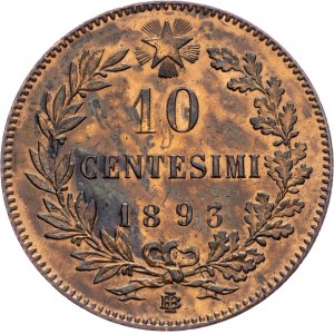 Umberto I, 10 Centesimi 1893, Birmingham