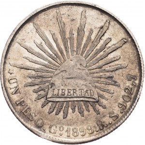 Republic, 1 Peso 1898, Guanajuato