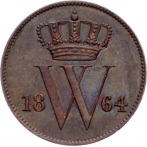 William III, 1 Cent 1864, Utrecht