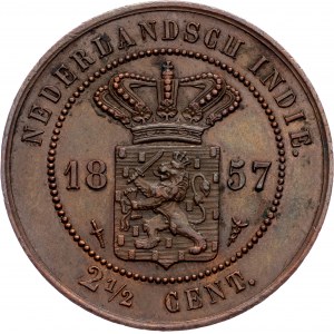 William III, 2 1/2 Cents 1857, Utrecht