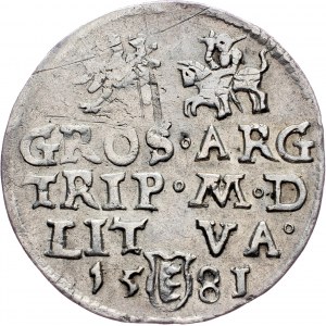 Stefan Batory, Trojak litevski 1581, Vilnius